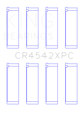 King Engine Bearings Connecting Rod Bearing Set For Honda K-Series (Except A3), 16V 2.0L, 2.3L, 2.4L - CR4542XPC