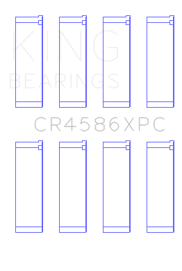 King Engine Bearings Connecting Rod Bearing Set For Mitsubishi 4B11T Evo X, 2007-> - CR4586XPC.026