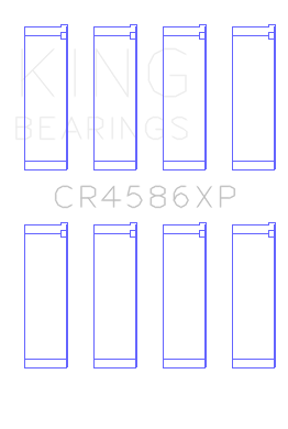 King Engine Bearings Connecting Rod Bearing Set For Mitsubishi 4B11T - CR4586XP