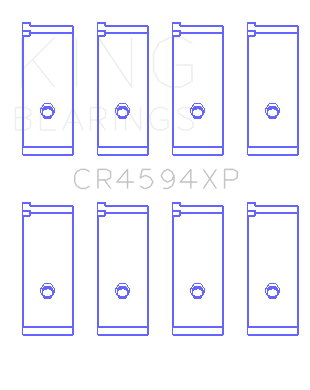 King Engine Bearings Connecting Rod Bearing Set For Suzuki M16A - CR4594XP