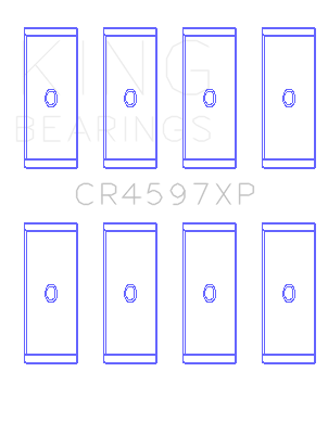 King Engine Bearings Connecting Rod Bearing Set For Volkswagen 1781Cc Turbo & 1984Cc - CR4597XP
