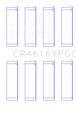King Engine Bearings Connecting Rod Bearing Set For Subaru Fa20, Toyota 4U-Gse - CR4616XPGC
