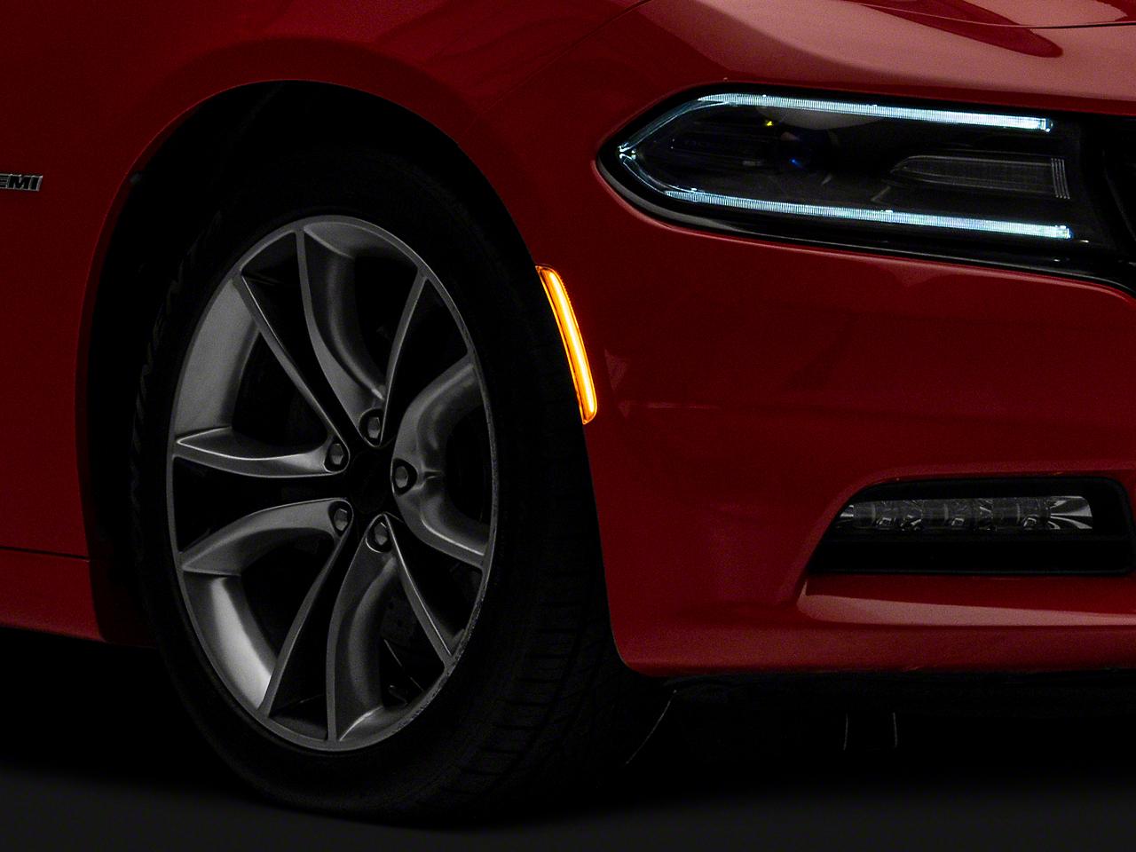 Raxiom Axial Series Led Side Marker Lights; Clear (2015-2023 Dodge Charger) - CR5948
