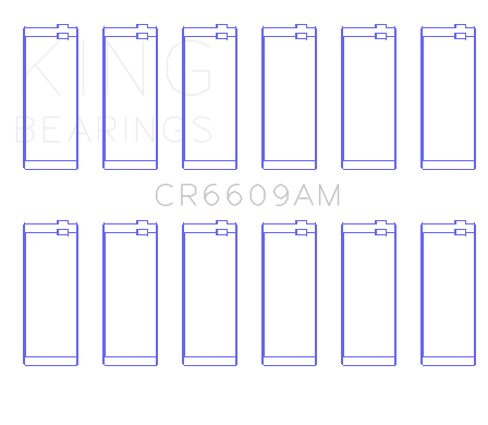 King Engine Bearings Connecting Rod Bearing Set For Bmw M30, M32, B35 - CR6609AM