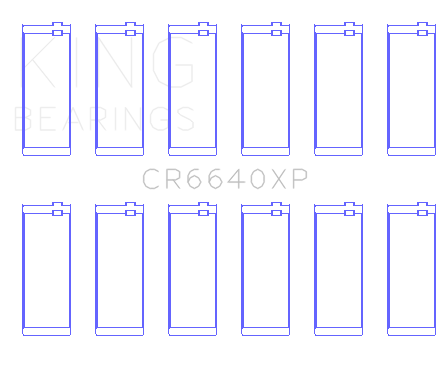 King Engine Bearings Connecting Rod Bearing Set For Bmw M20, M50 2.0L, 2.5L, 2.7L - CR6640XP