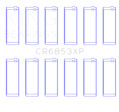 King Bearings Connecting Rod Bearing Set For Bmw S50B32 - CR6853XP