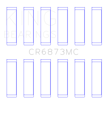 King Engine Bearings Connecting Rod Bearing Set For Toyota 2Gr-Fe, 3Gr-Fe - CR6873MC