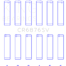 King Bearings Connecting Rod Bearing Set For Mercedes Benz Om 642 Sputter Replacement - CR6876SV0.5