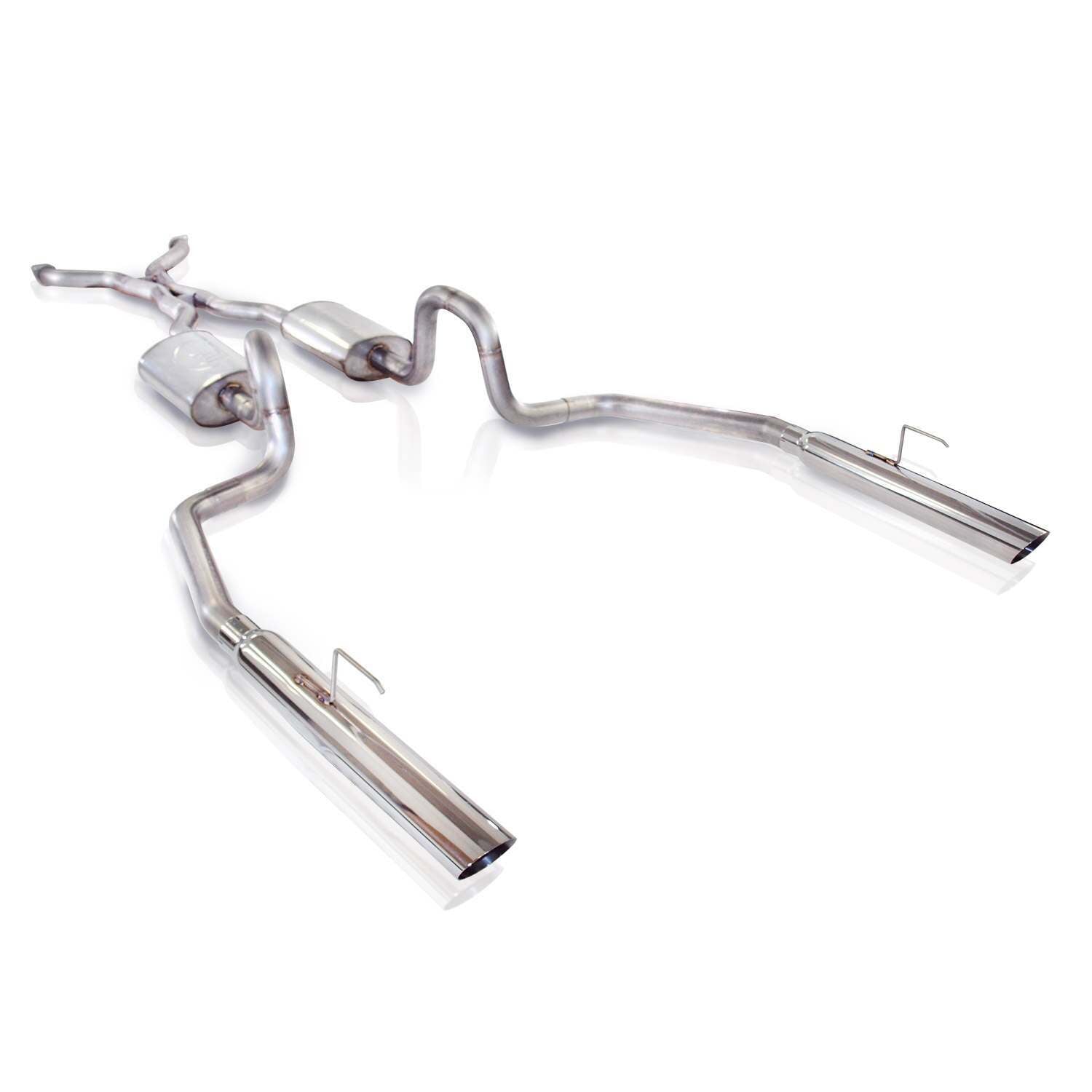 Stainless Works CRVIC03CBLMF 2003-2004 Crown Vic/Grand Marquis 2.5" Catback Exhaust System with S-Tube Mufflers