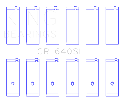 King Engine Bearings CONNECTING ROD BEARING SET For FORD 240CI 3.9L, 300CI 4.9L (FORD 240CI 3.9L, 300CI 4.9L) - CR 640SI