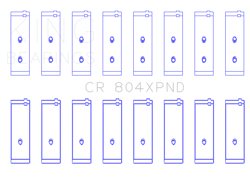 King Engine Bearings CONNECTING ROD BEARING SET For FORD 260CI 289CI 302 5.0L WINDSOR (FORD 260CI 289CI 302 5.0L WINDSOR) - CR 804XPND 001