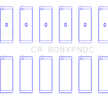 King Engine Bearings CONNECTING ROD BEARING SET For CHEVROLET BBC 369-502 GEN IV, V, VI (CHEVROLET BBC 369-502 GEN IV, V, VI) - CR 808XPNDC STDX