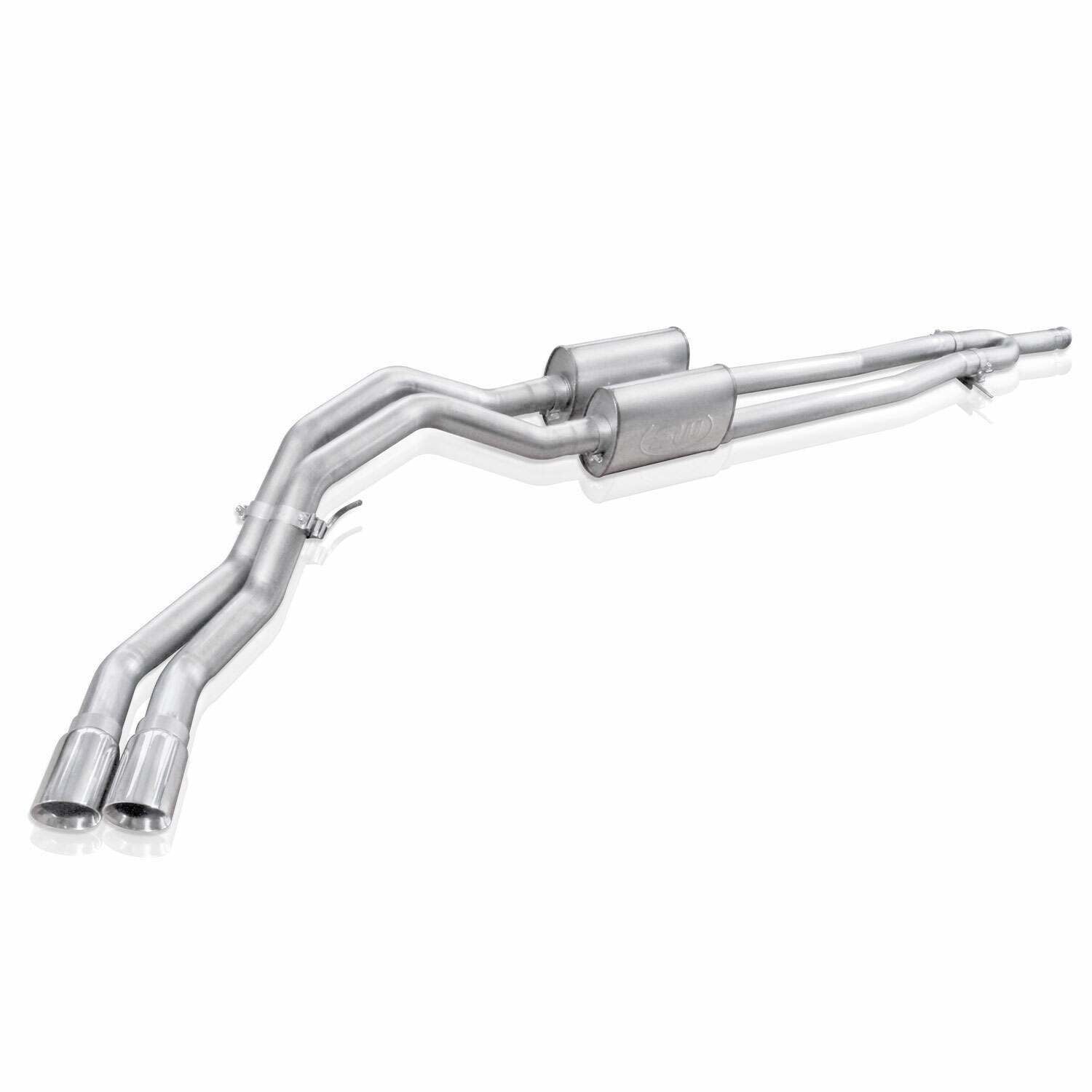 Stainless Works Catback Dual Turbo S-Tube Mufflers Factory Connect - CT14CBY