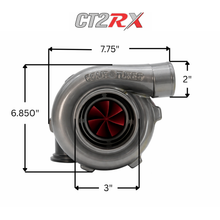 CT2RX-5455 TRIPLEX CERAMIC BALL BEARING OIL-LESS WATER COOLED TURBOCHARGER (690 HP)