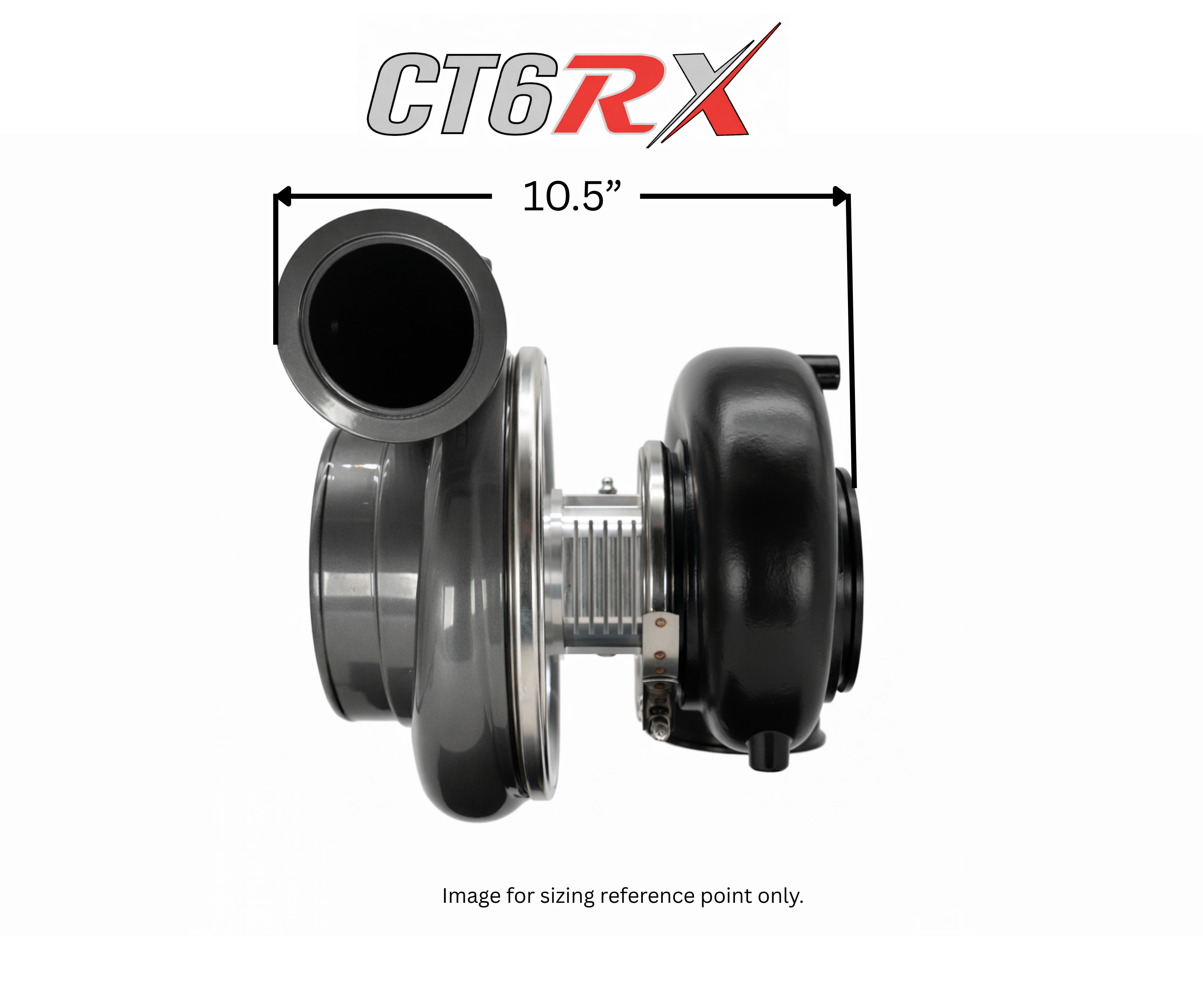 CT6RX-98106 TRIPLEX CERAMIC BALL BEARING OIL LUBRICATED TURBOCHARGER (2600 HP)