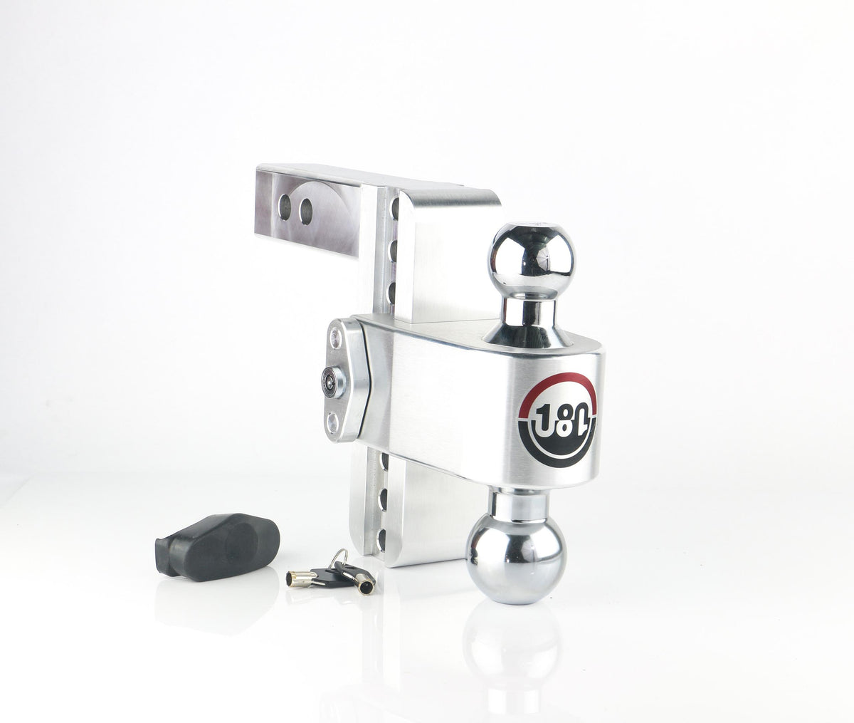 Weigh Safe 180 Hitch - Drop Hitch W/Chrome Combo Ball - 6" Drop For 2" Shank - CTB6-2
