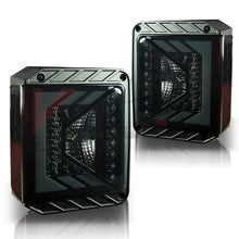 Winjet Led Tail Lights-Black / Smoke (2007-2018 Wrangler, Wrangler JK) - CTRNG0490-BS