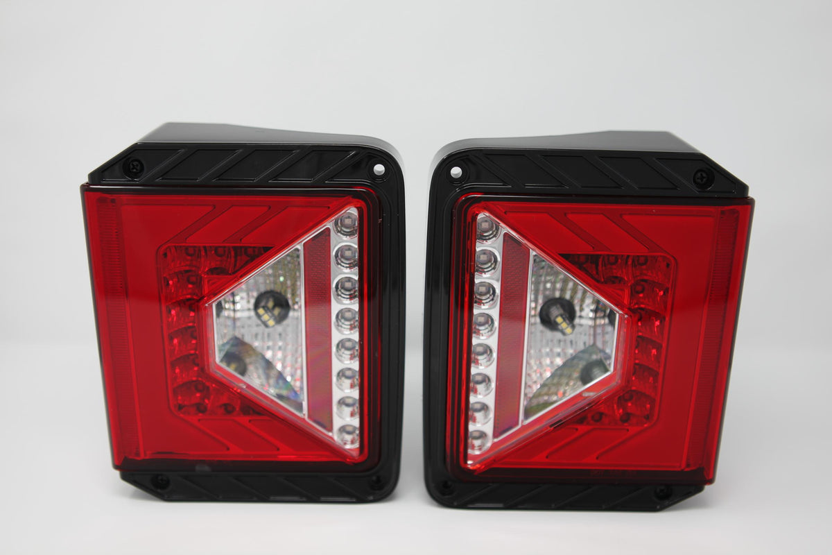 Winjet Led Tail Lights-Chrome / Red (2007-2018 Wrangler, Wrangler JK) - CTRNG0490-CR