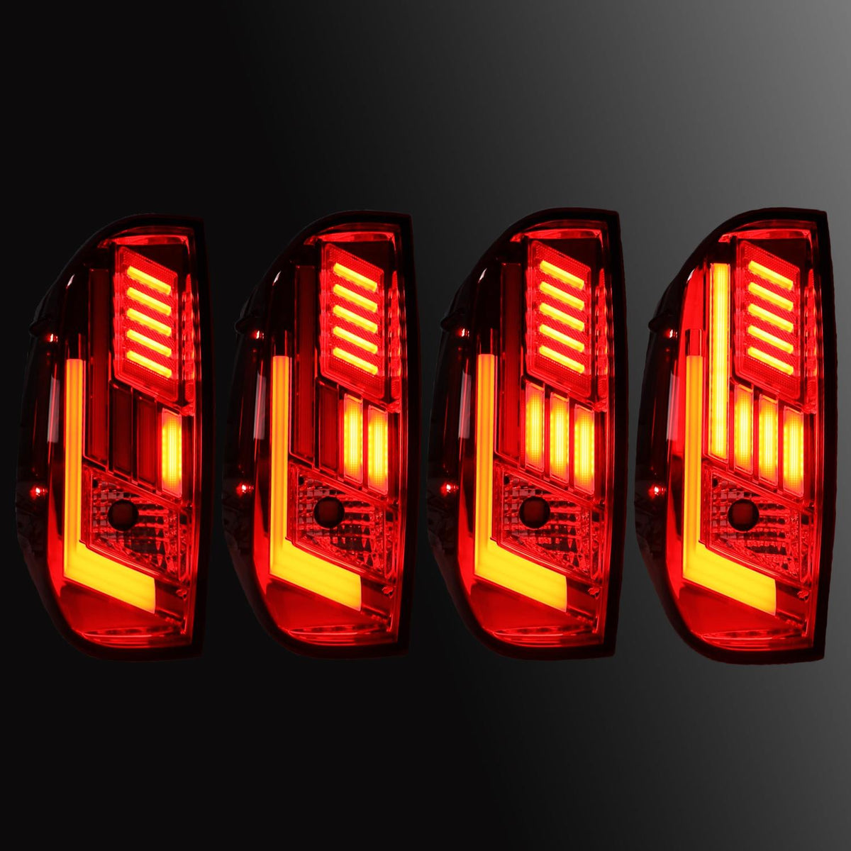 Winjet Led Sequential Tail Lights-Chrome Red (2014-2021 Tundra) - CTRNG0667-CR-SQ