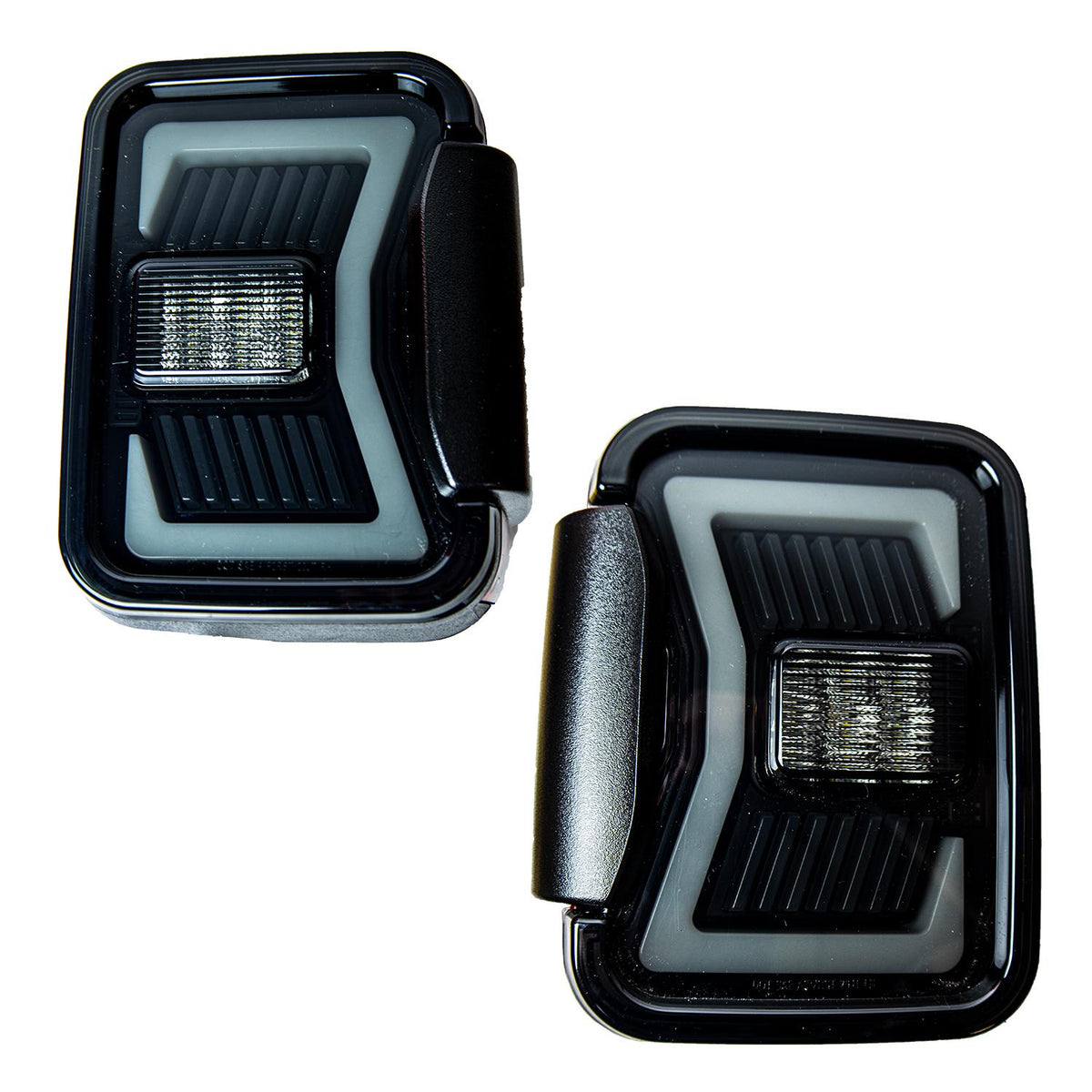 Winjet Led Sequential Tail Lights-Black Smoke (2020-2023 Gladiator) - CTRNG0668-BS-SQ