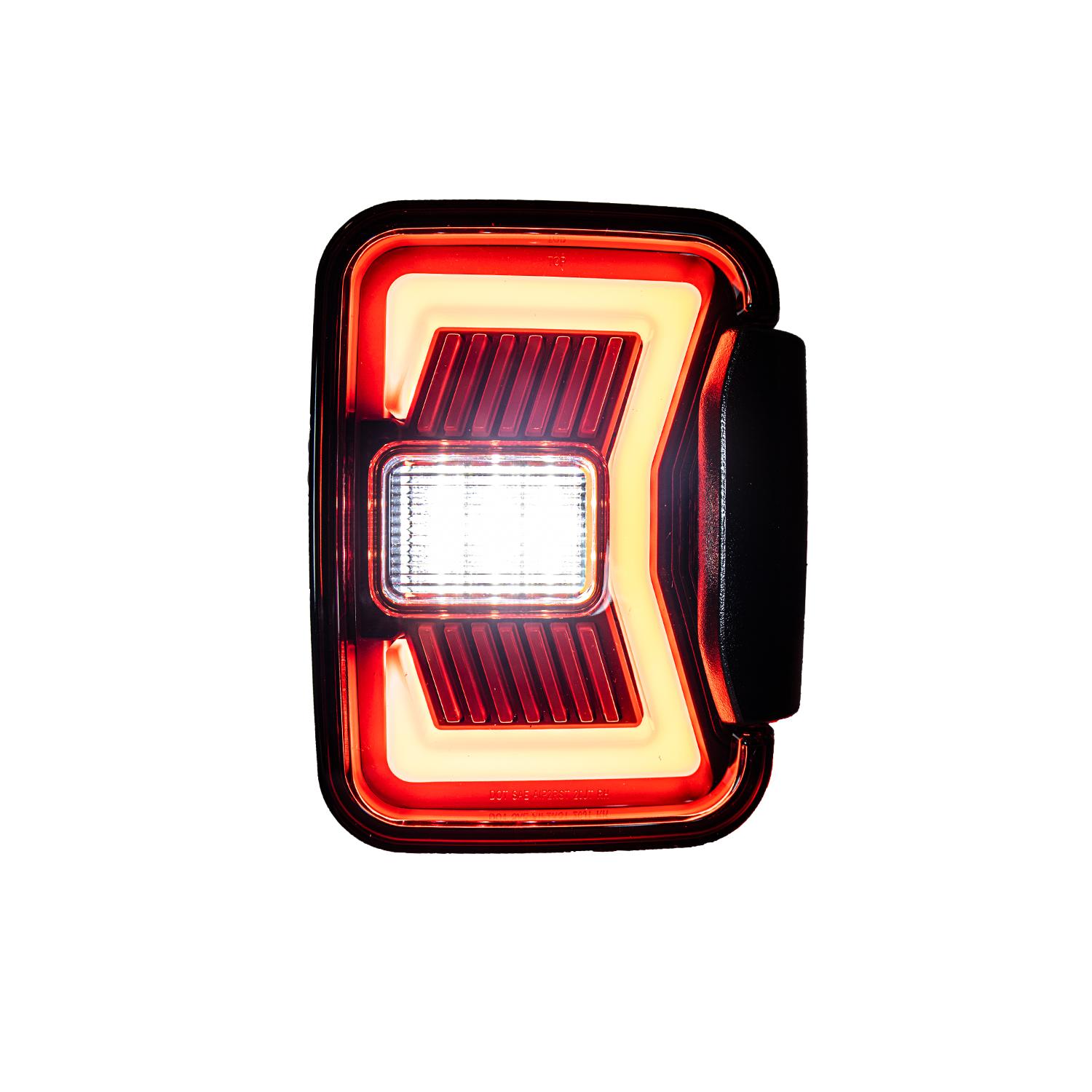 Winjet Led Sequential Tail Lights-Gloss Black Chrome (2020-2023 Gladiator) - CTRNG0668-GBC-SQ