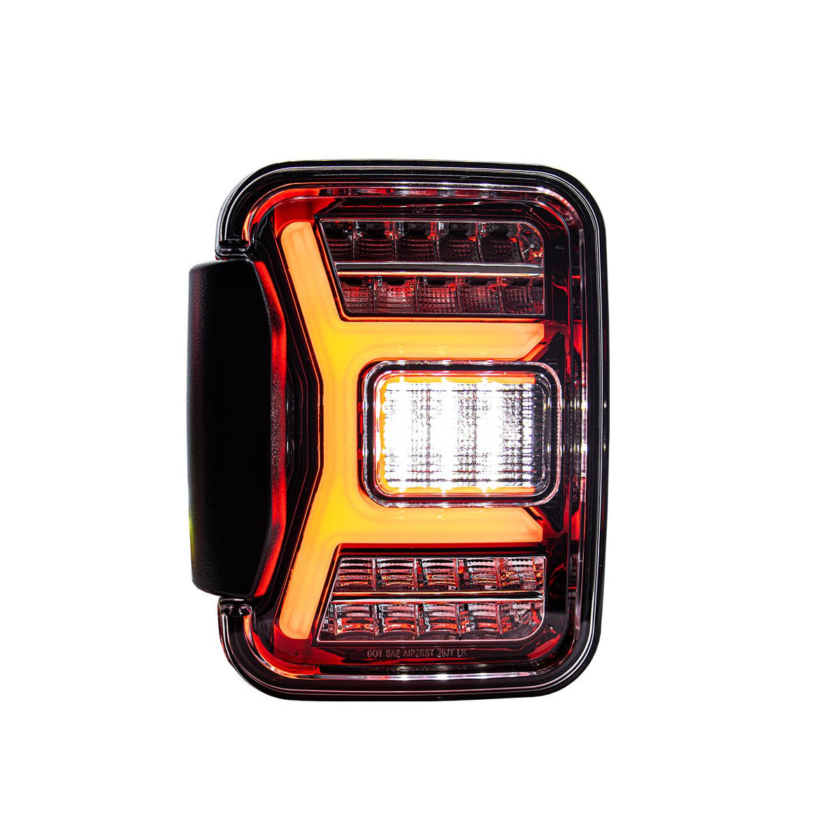 Winjet Led Sequential Tail Lights-Gloss Black Clear (2020-2023 Gladiator) - CTRNG0669-GBC-SQ