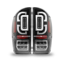 Winjet Led Sequential Tail Lights-Gloss Black / Clear (2016-2023 Tacoma) - CTRNG0685-GBC-SQ