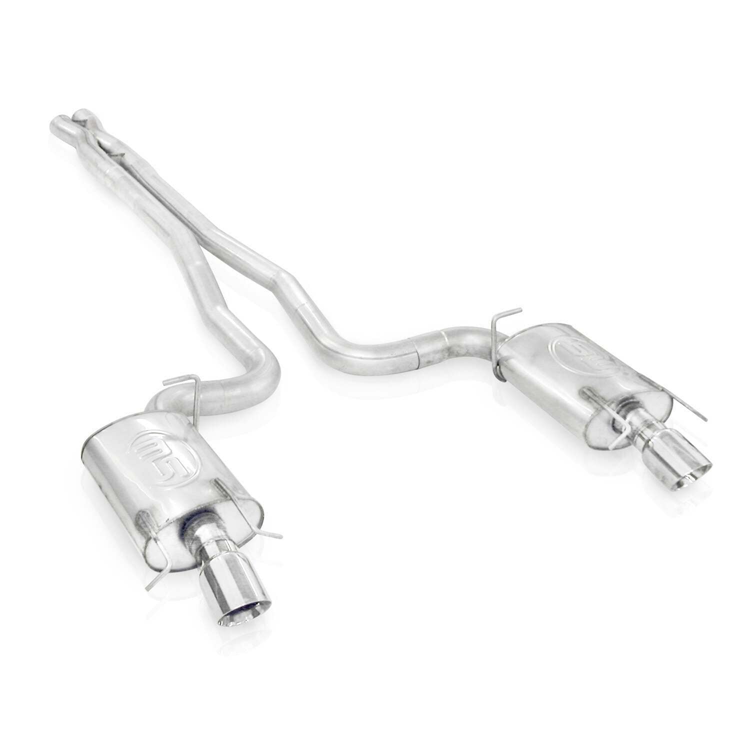 Stainless Works Catback Dual Turbo Chambered Mufflers Performance Connect (2009-2015 CTS Sedan) - CTSV9CBHDR
