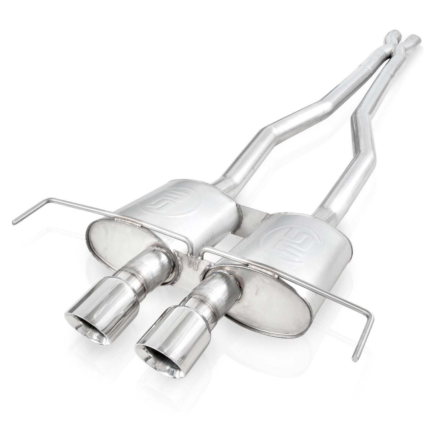 Stainless Works Coupe Catback Dual Turbo Chambered Mufflers Performance Connect (2009-2015 CTS Coupe) - CTSV9CPCBHDR