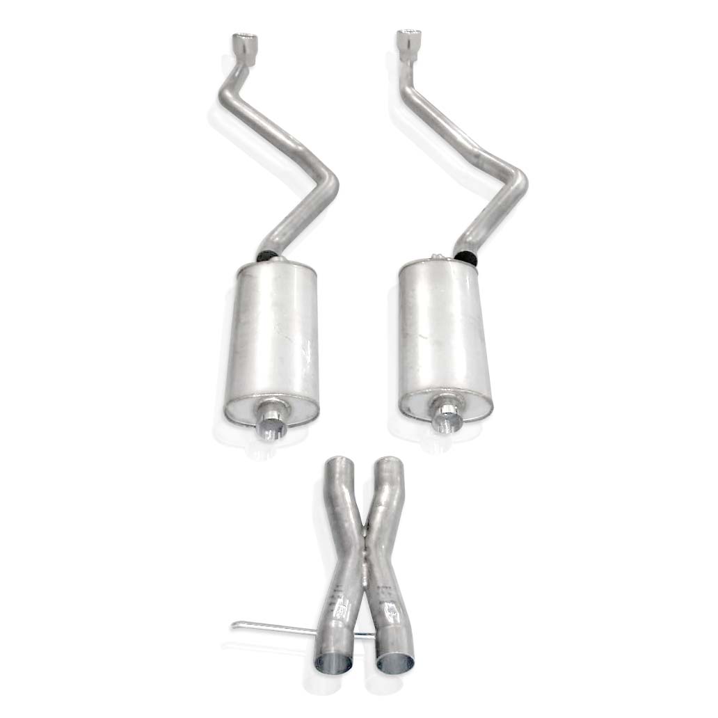 Stainless Works Catback Dual Turbo Chambered Mufflers Performance Connect (2007-2014 Tahoe,2007-2014 GMC Yukon) - CTTHTD