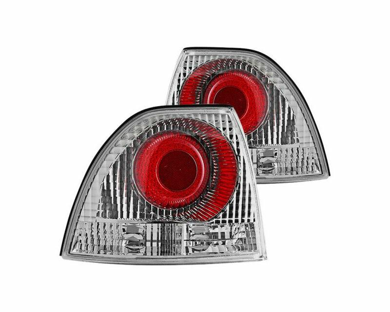 Winjet Altezza Tail Lights-Chrome / Clear (1994-1995 Accord) - CTWJ-0026-CC