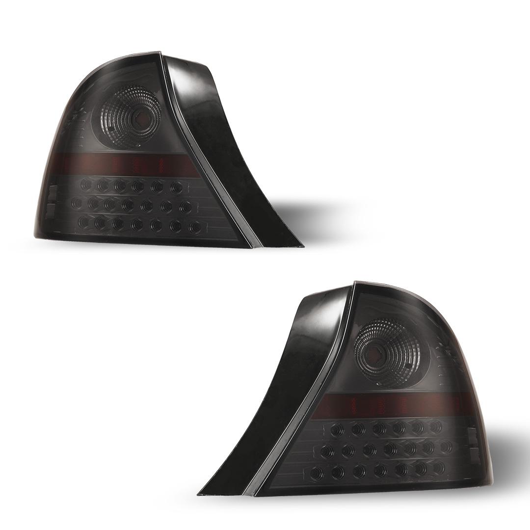 Winjet Led Tail Lights-Black / Smoke (2001-2003 Civic) - CTWJ-0032-BS