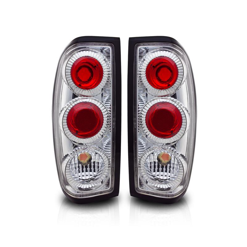 Winjet Altezza Tail Lights-Chrome / Clear (1998-2004 Frontier) - CTWJ-0043-CC