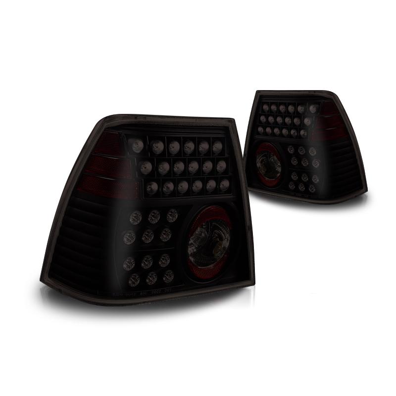 Winjet Led Tail Lights-Black / Smoke (1999-2005 Jetta) - CTWJ-0048-BS