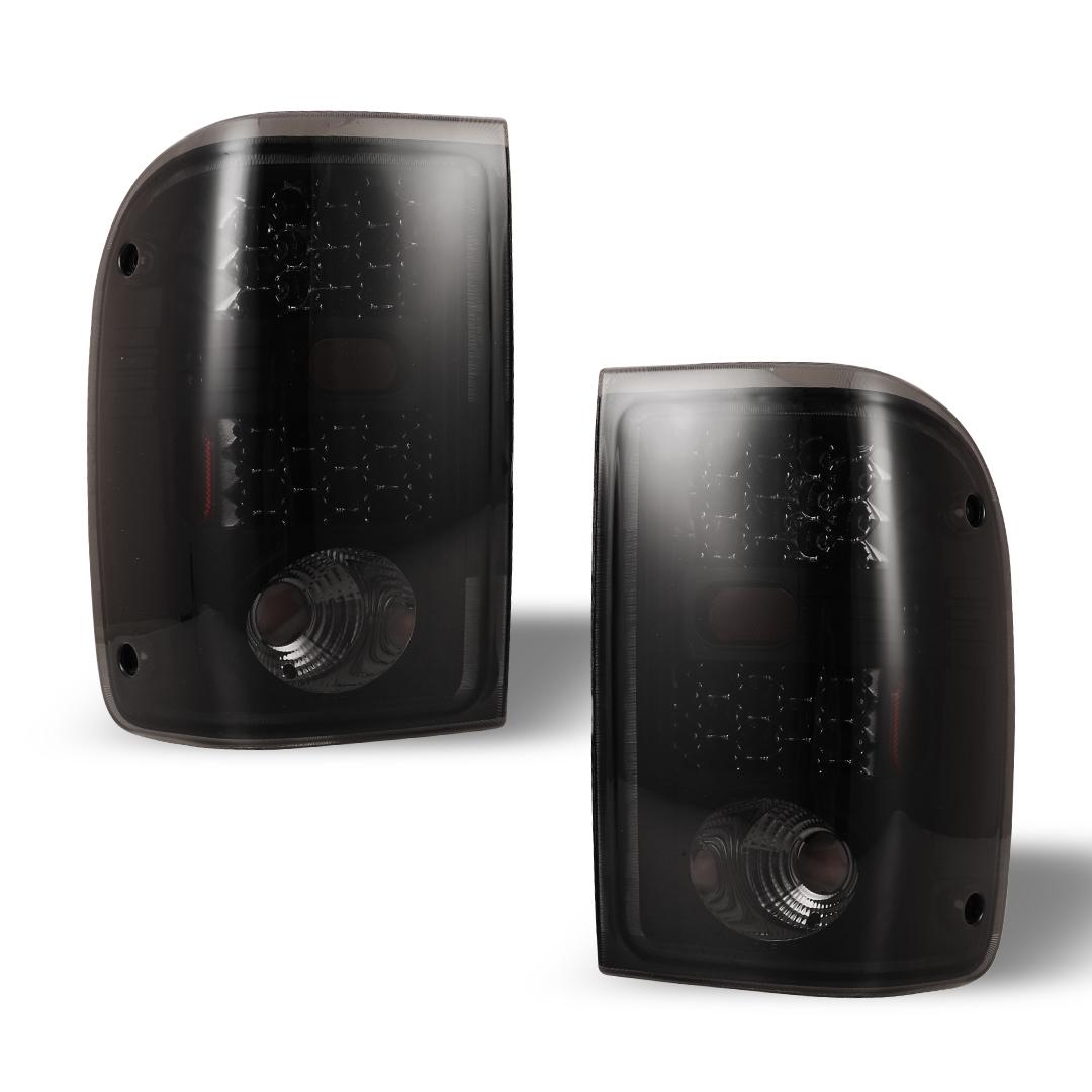 Winjet Led Tail Lights-Black / Smoke (2001-2005 Ranger) - CTWJ-0146-BS