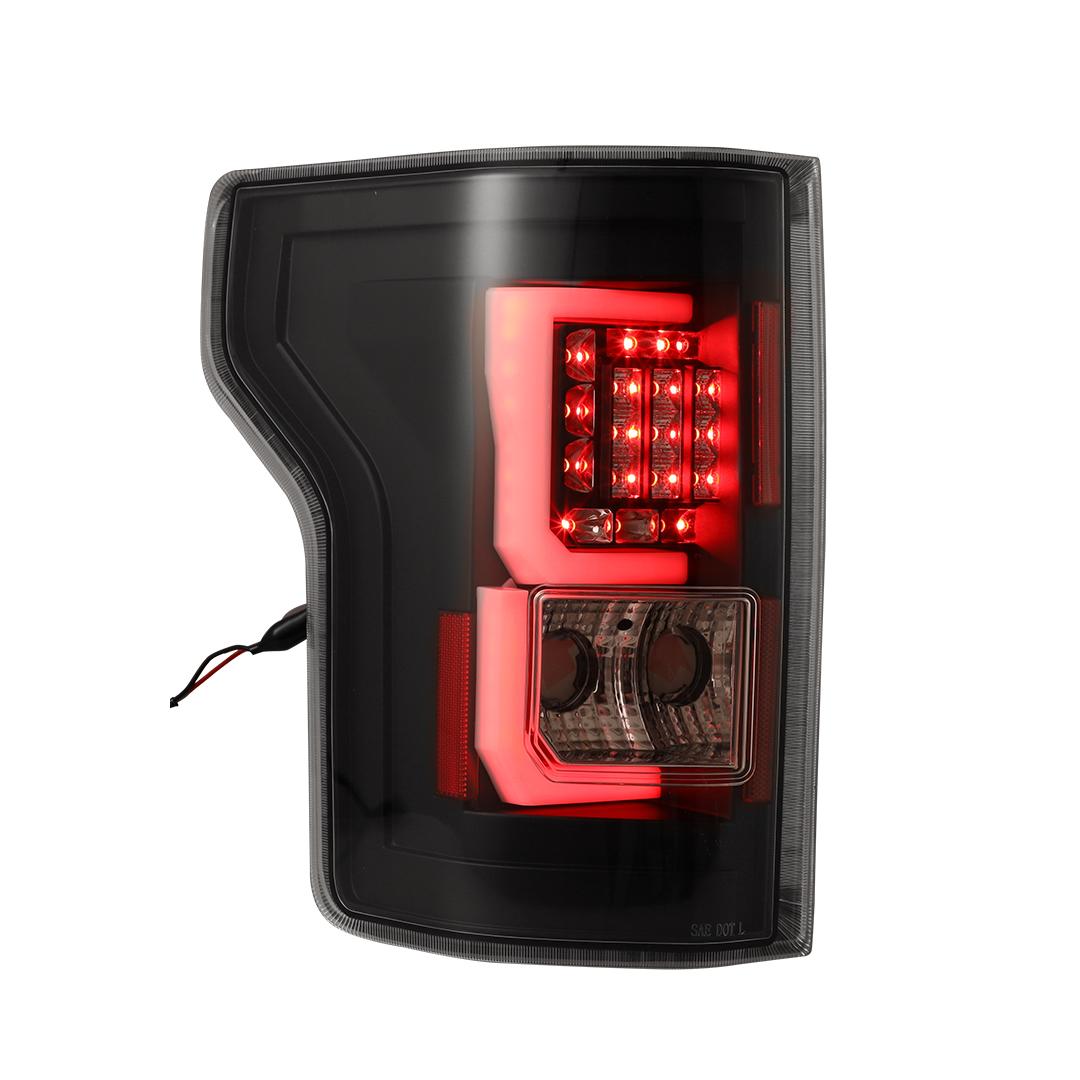 Winjet Led Tail Lights-Black / Clear (2015-2017 F-150) - CTWJ-0440-BC
