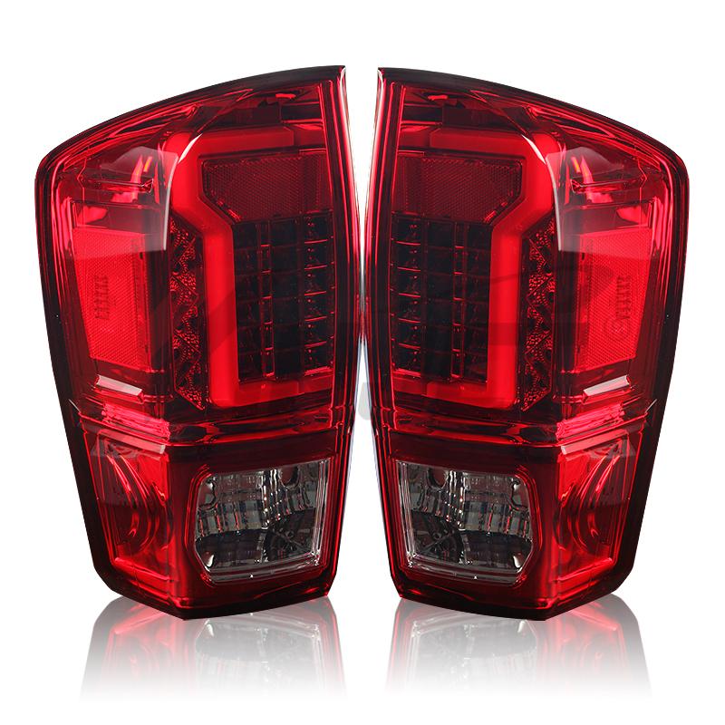 Winjet Led Tail Lights-Chrome / Red (2016-2023 Tacoma) - CTWJ-0466-CR