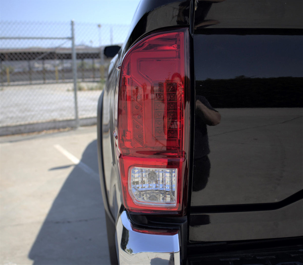 Winjet Led Tail Lights-Chrome / Red (2016-2023 Tacoma) - CTWJ-0466-CR