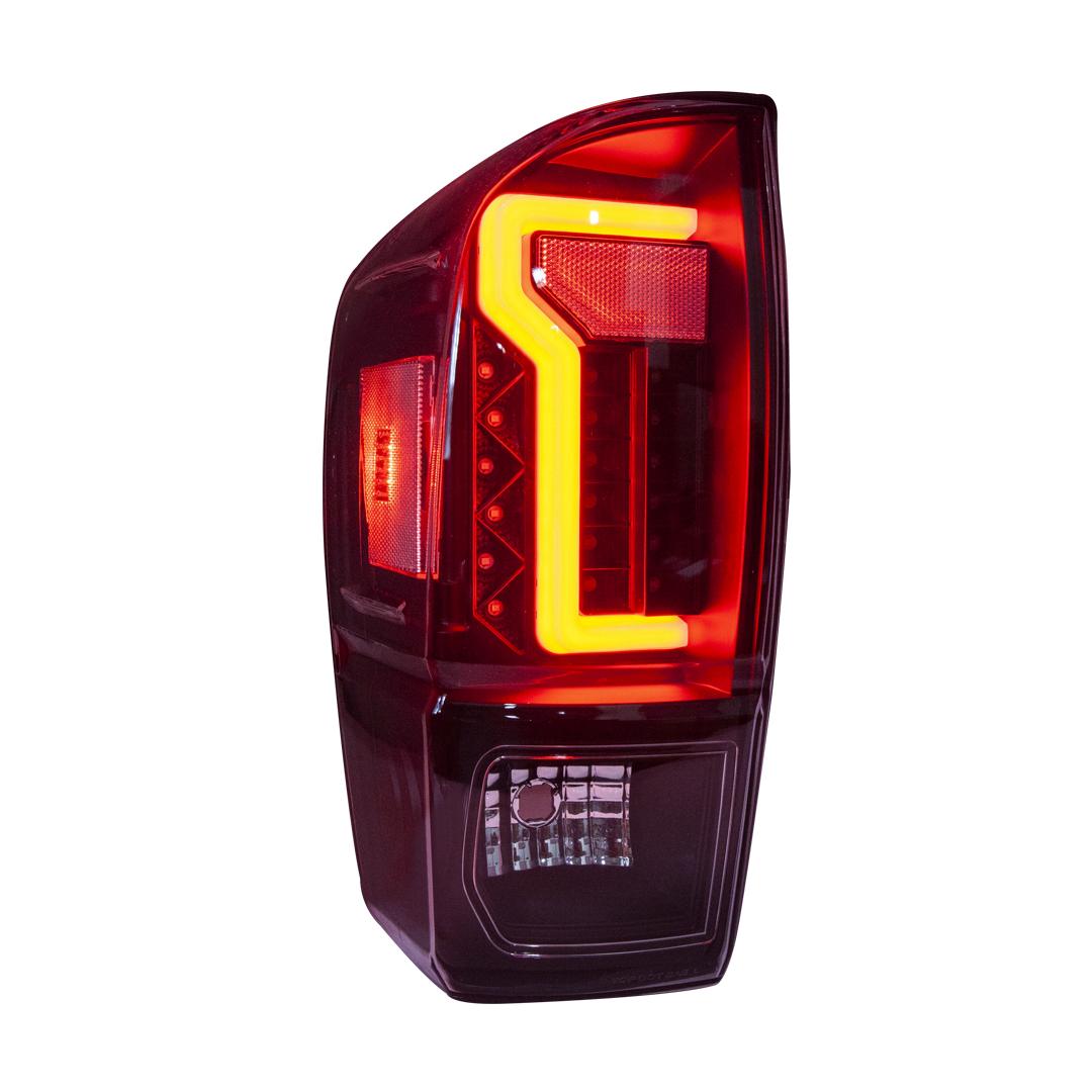 Winjet Led Tail Lights-Black / Clear (2016-2023 Tacoma) - CTWJ-0466E-BC
