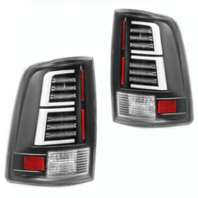 Winjet Led Sequential Tail Lights-Black / Clear (2009-2023 1500, Ram 1500, 2500, 3500, Ram 2500, Ram 3500, 1500 Classic) - CTWJ-0696-BC-SQ