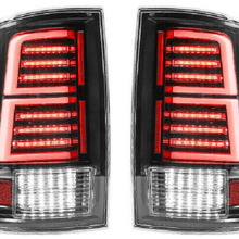 Winjet Led Sequential Tail Lights-Black / Clear (2009-2023 1500, Ram 1500, 2500, 3500, Ram 2500, Ram 3500, 1500 Classic) - CTWJ-0696-BC-SQ