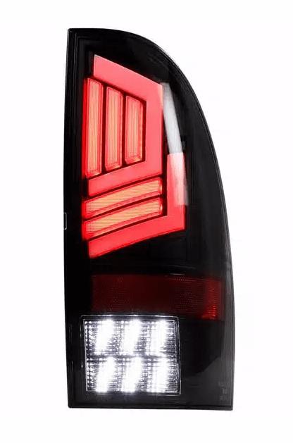 Winjet Sequential Tail Lights-Gloss Black / Clear (2005-2015 Tacoma) - CTWJ-0704-GBC-SQ