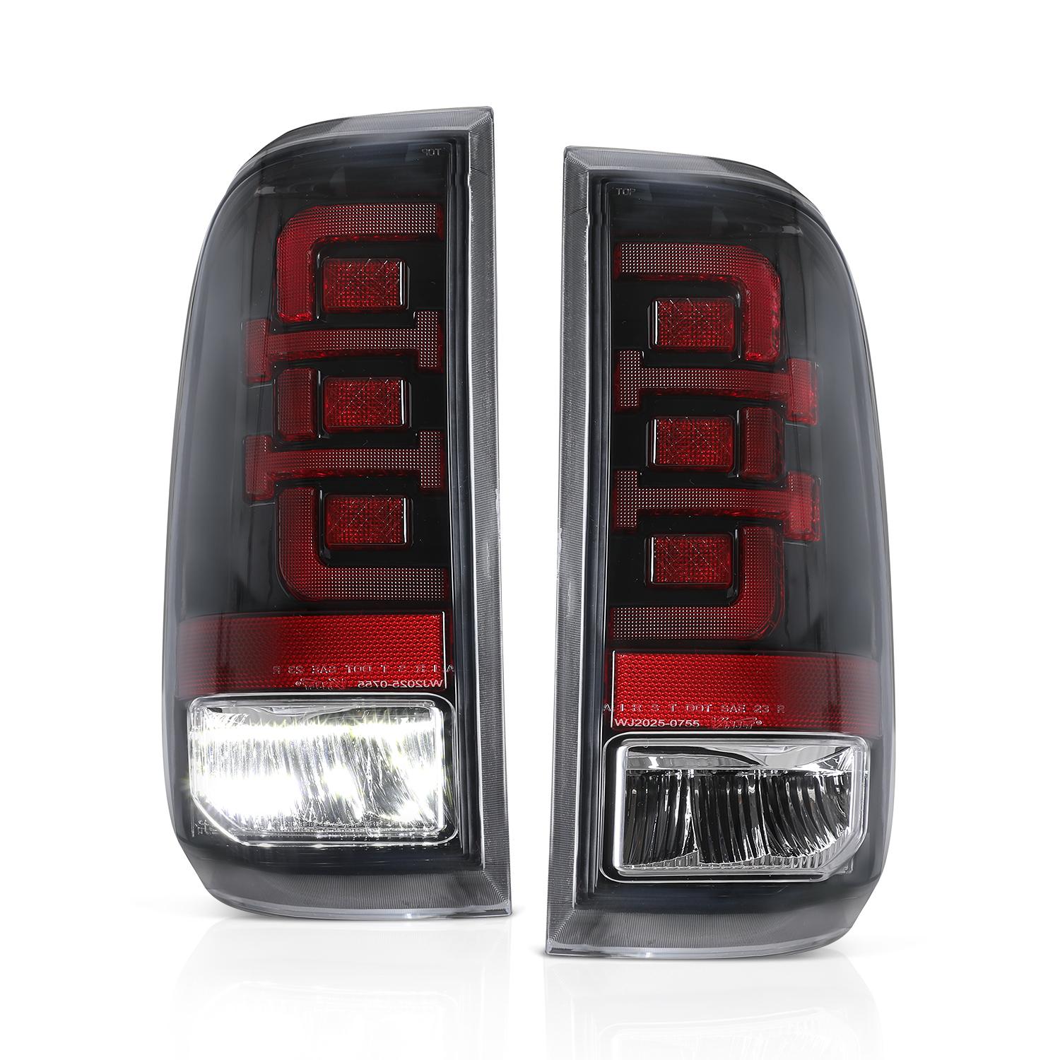 Winjet Led Tail Lights (2008-2018 F-450 Super Duty, F-250 Super Duty, F-350 Super Duty) - CTWJ-0755-GBC-SQ