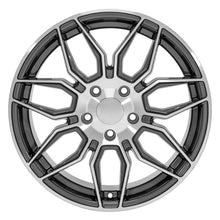 OE Wheels 18" Replica CV03C fits Chevrolet C7 Corvette 18x8.5 Gunmetal Machined - CV03C-18085-5475-52MG