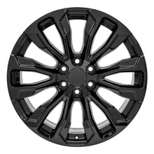 OE Wheels 22" Replica CV30 fits GMC Yukon 1500 22x9 Gloss Black - CV30-22090-6550-28B