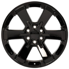 OE Wheels 22" Replica CV41B fits Chevy Silverado Rally 22x9 Gloss Black - CV41B-22090-6550-24B