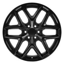 OE Wheels 22" Replica CV62 fits Chevrolet Silverado 22x9 Gloss Black - CV62-22090-6550-28B1