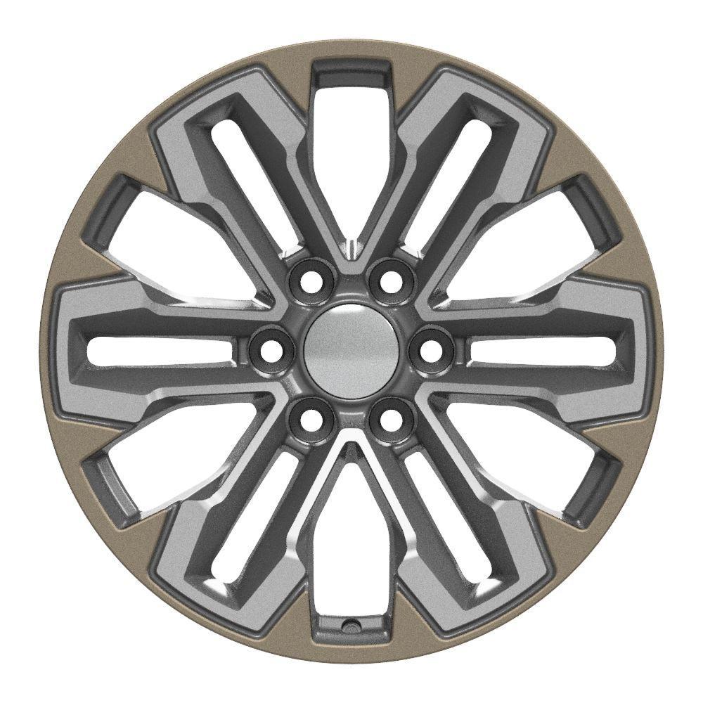 OE Wheels 20" Replica CV69 fits Chevrolet Silverado 20x9 Gunmetal - CV69-20090-6550-26MG1