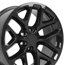 OE Wheels 20" Replica CV98B fits Chevy Silverado 20x9 Black - CV98B-20090-6550-24B