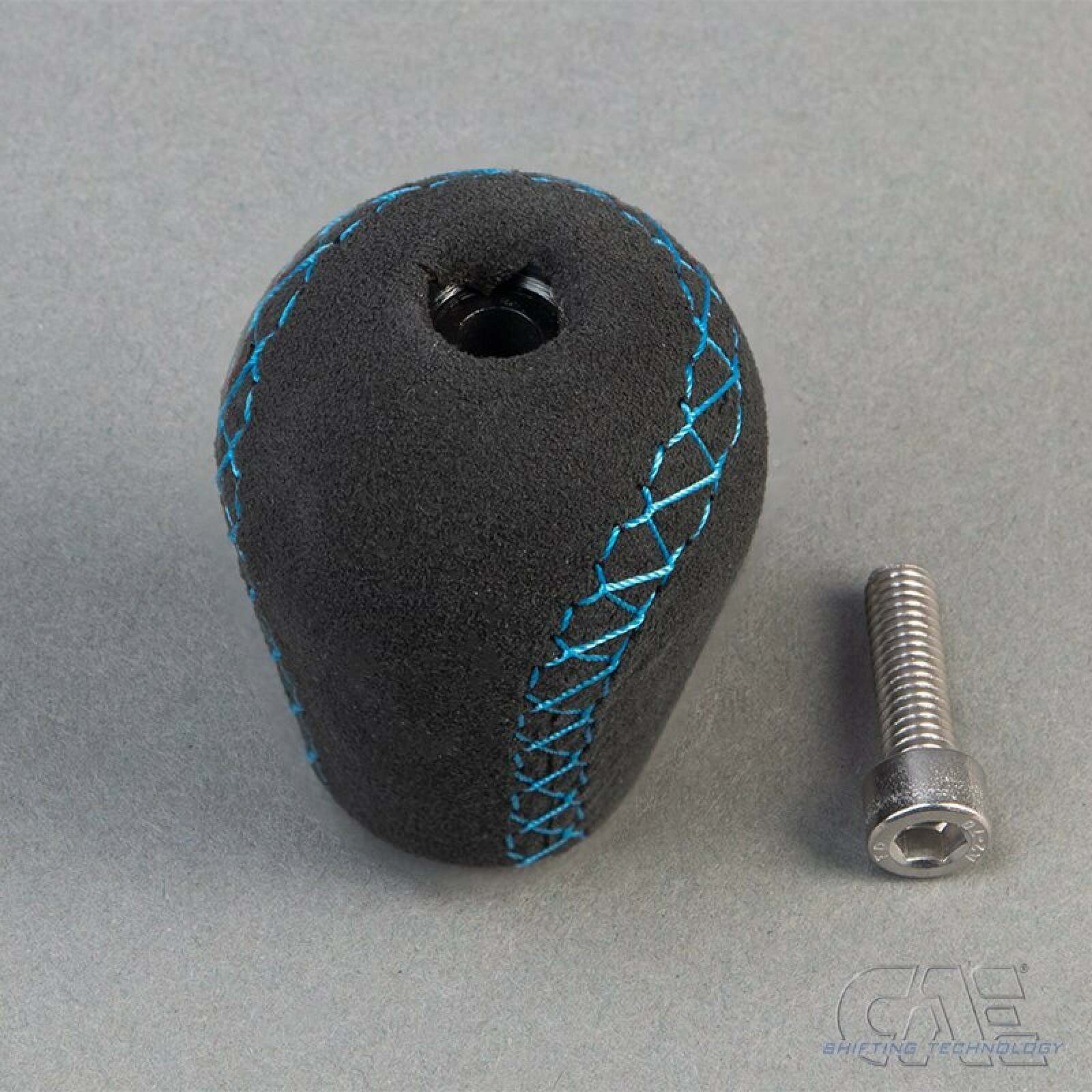 CAE Shifting CAE Alcantara Shift Knob - Grey/Blue - 11000-ALC-BLUE